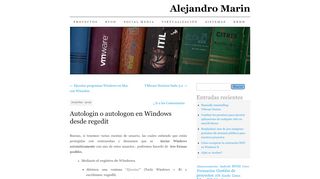 
                            4. Autologin o autologon en Windows desde regedit | Alejandro Marin