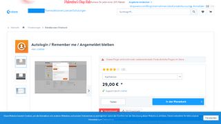 
                            13. Autologin / Remember me / Angemeldet bleiben | Bestellprozess ...