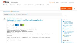 
                            12. Autologin to remedy tool from other application | BMC Communities