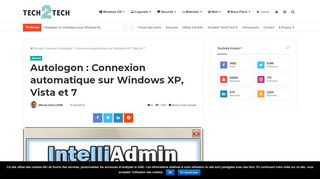 
                            11. Autologon : Connexion automatique sur Windows XP, Vista et 7 ...