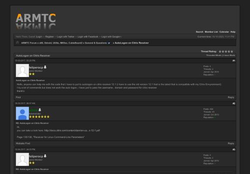 
                            9. AutoLogon on Citrix Receiver - ARMTC Forum - armtc.net