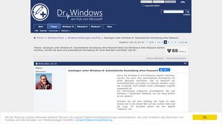 
                            7. Autologon unter Windows 8: Automatische Anmeldung ohne Passwort
