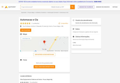 
                            8. Automacao e Cia - Centro, Pouso Alegre, MG - Apontador