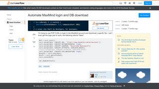 
                            3. Automate MaxMind login and DB download - Stack Overflow
