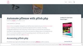 
                            11. Automate pfSense with pfSsh.php | Open School Solutions