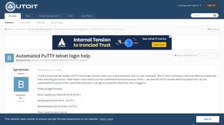 
                            12. Automated PuTTY telnet login help - AutoIt General Help and ...