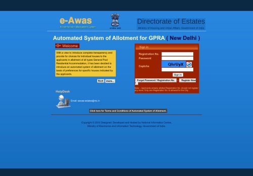 
                            1. Automated System of Allotment for GPRA ( New Delhi ) - e-Awas ...