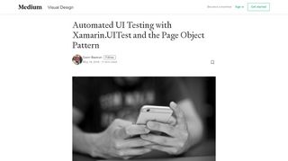 
                            5. Automated UI Testing with Xamarin.UITest and the Page Object Pattern