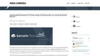 
                            10. Automated Xamarin UI Tests using Test Recorder in a local Android ...
