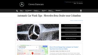 
                            11. Automatic Car Wash Tips | Crown Eurocars Mercedes-Benz Dealer in ...