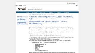 
                            4. Automatic email configuration for Outlook, Thunderbird, IOS.