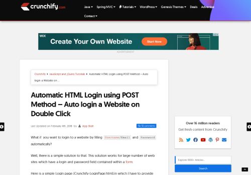 
                            8. Automatic HTML Login using POST Method - Auto login a Website on ...