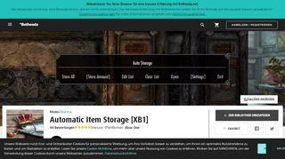 
                            9. Automatic Item Storage [XB1] | Skyrim - Xbox One | Mods | Bethesda.net