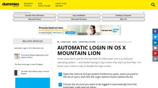 
                            7. Automatic Login in OS X Mountain Lion - dummies