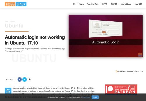 
                            4. Automatic login not working in Ubuntu 17.10 | FOSS Linux