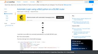 
                            13. Automatic Login using urllib2 python on a DLINK router - Stack ...