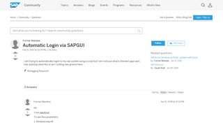 
                            1. Automatic Login via SAPGUI - archive SAP
