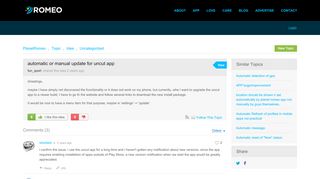 
                            4. automatic or manual update for uncut app - PlanetRomeo