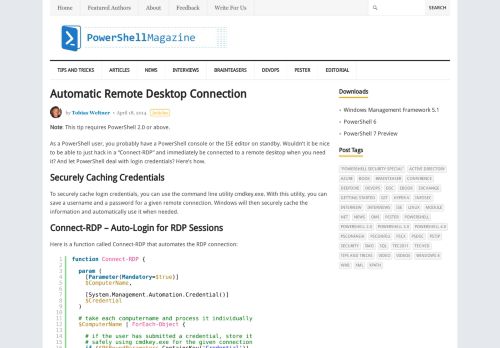 
                            7. Automatic Remote Desktop Connection – PowerShell ...
