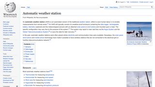 
                            7. Automatic weather station - Wikipedia