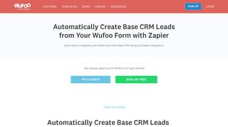 
                            13. Automatically Create Base CRM Leads from Your Wufoo Form with ...