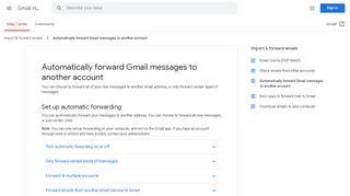 
                            6. Automatically forward Gmail messages to another account - Gmail Help