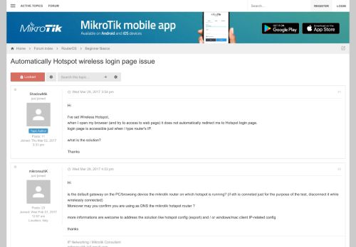 
                            8. Automatically Hotspot wireless login page issue - MikroTik
