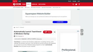 
                            11. Automatically Launch TeamViewer at Windows Startup - Ccm.net