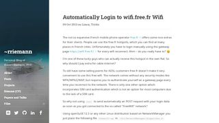 
                            8. Automatically Login to wifi.free.fr Wifi | ~rriemann - Robert Riemann