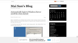 
                            6. Automatically login to Windows Server 2008 R2 when started | Mai ...