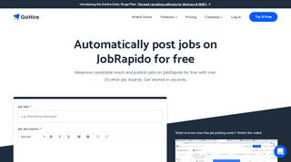 
                            7. Automatically Post Jobs On JobRapido - Plus 15 More Job Boards Free