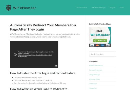 
                            6. Automatically Redirect Your Members to a Page After They Login ...