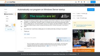 
                            8. Automatically run program on Windows Server startup - Stack Overflow