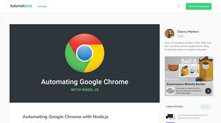 
                            4. Automating Google Chrome with Node.js - Tutorialzine