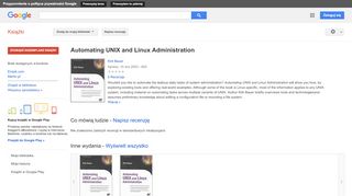 
                            10. Automating UNIX and Linux Administration - Wynik z Google Books