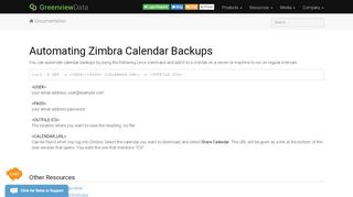 
                            9. Automating Zimbra Calendar Backups | Greenview Data