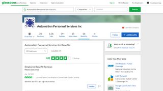 
                            13. Automation Personnel Services Inc Employee Benefits and ...