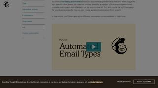 
                            3. Automation Types - MailChimp