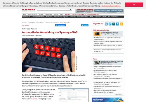 
                            10. Automatische Anmeldung am Synology-NAS - com! professional