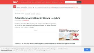 
                            5. Automatische Anmeldung in Ubuntu - so geht's - CHIP