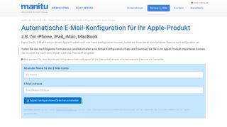 
                            9. Automatische E-Mail-Konfiguration für Ihr Apple-Produkt - manitu