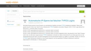 
                            9. Automatische IP-Sperre bei falschen TYPO3 Logins - web-vision