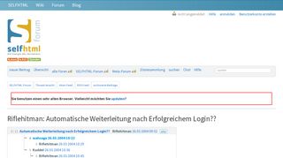 
                            8. Automatische Weiterleitung nach Erfolgreichem Login?? von ...