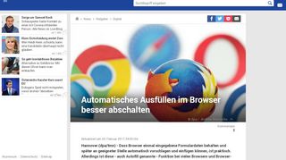 
                            3. Automatisches Ausfüllen im Browser besser abschalten | GMX.AT