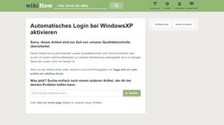 
                            7. Automatisches Login bei WindowsXP aktivieren – wikiHow