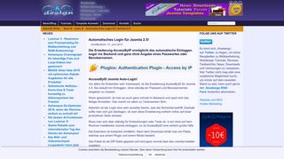 
                            12. Automatisches Login für Joomla 2.5! - Ahadesign