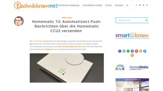 
                            9. Automatisiert Push-Nachrichten über die Homematic CCU senden ...