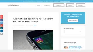 
                            2. Automatisiert Reichweite mit Instagram Bots aufbauen - sinnvoll?