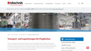 
                            11. Automatisierte Flight Catering Logistics von Unitechnik