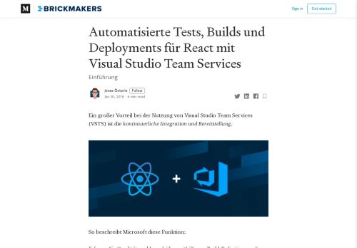 
                            7. Automatisierte Tests, Builds und Deployments für React mit Visual ...